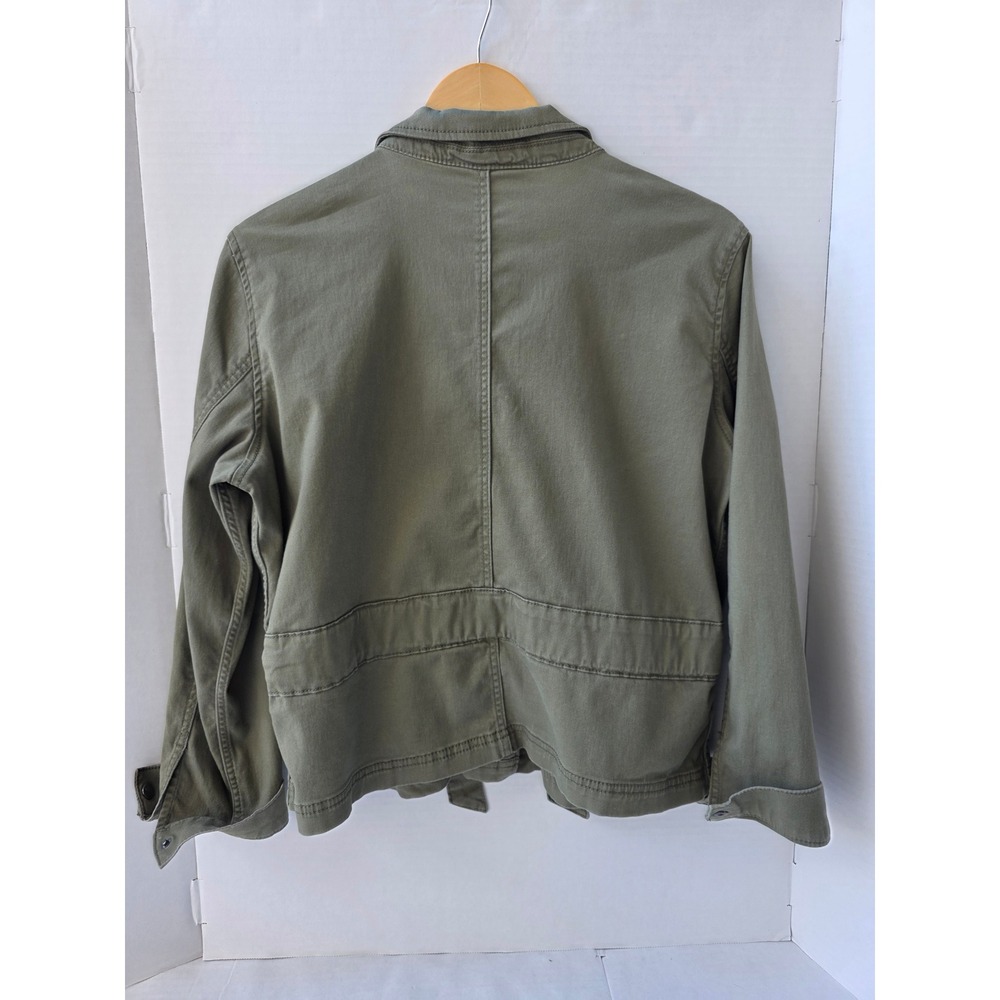 Olive Green Tie Waist Utility Jacket Womens M Lightweight Layer LC Lauren Conrad - Picture 7 of 7